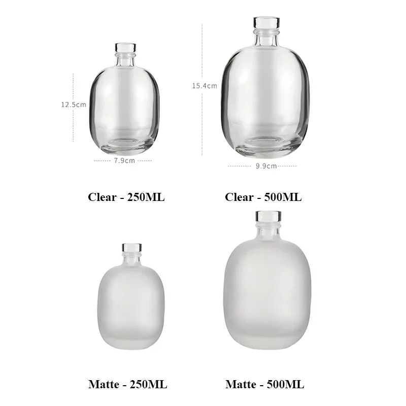 Clear/Matte classical party home lead-free glass bottle wine decanter barware