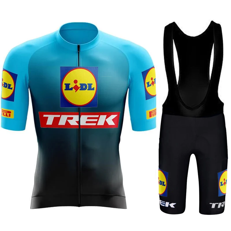 

TREK Men's Cycling Shorts Sports Set Summer Clothes Man 2024 Clothing Equipment Outfit Mtb Bib Male Jersey Costume Bike Uniform