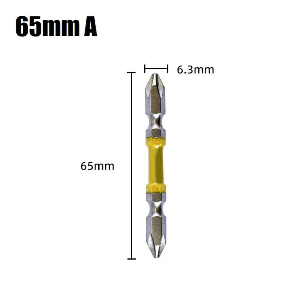 

1pc Double Head PH2 Screwdriver Bit With Magnetic Ring 65-110mm Cross Head Screwdriver Bit Electric Screw Driver Tools