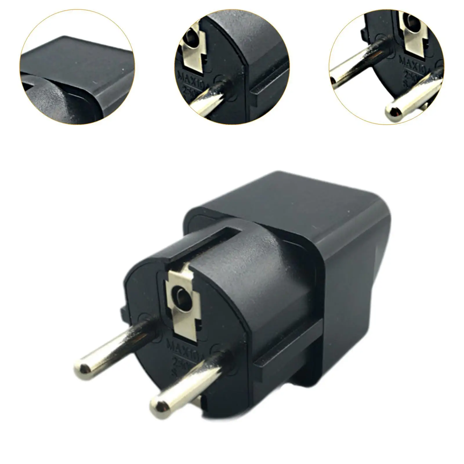 محول القابس الدولي محول الطاقة المدمج من النوع E F للاستخدام في السفر في ألمانيا والفرنسية #6