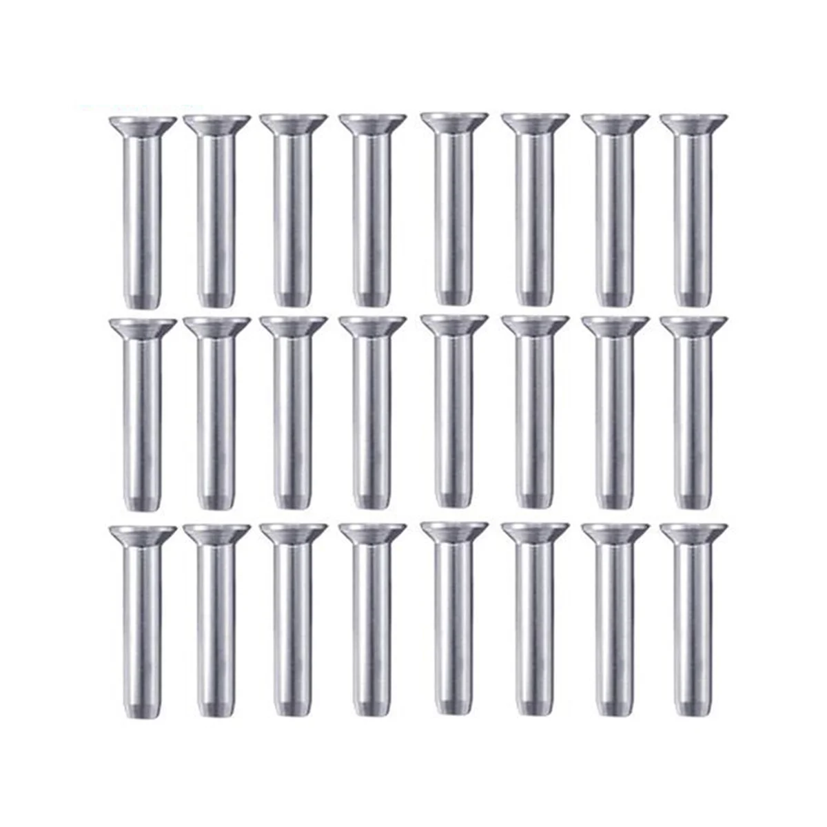 conector fixo 24 pacotes de perfis de crimpagem manual de aço inoxidável 316 para 1/8 pol.