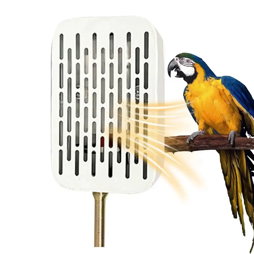 Anti Bite Bird Cage Heater No Light Easy To Install Warming Heat Lamp Metal Chew-Proof Wire Energy Efficient Bird Warmer Frogs