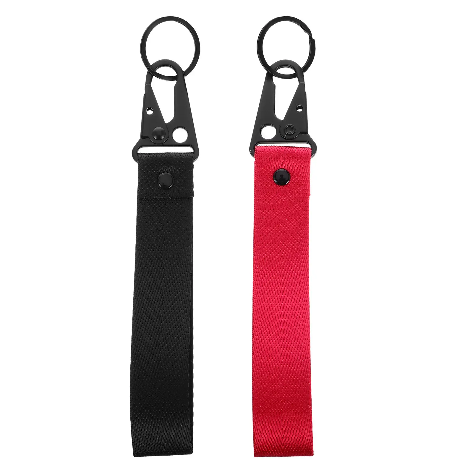 

2Pcs Motorcycle Keychain Heavy Duty Fabric Key Lanyard Anti-Lost Holder for Men Women Biker Key Wristlet Strap