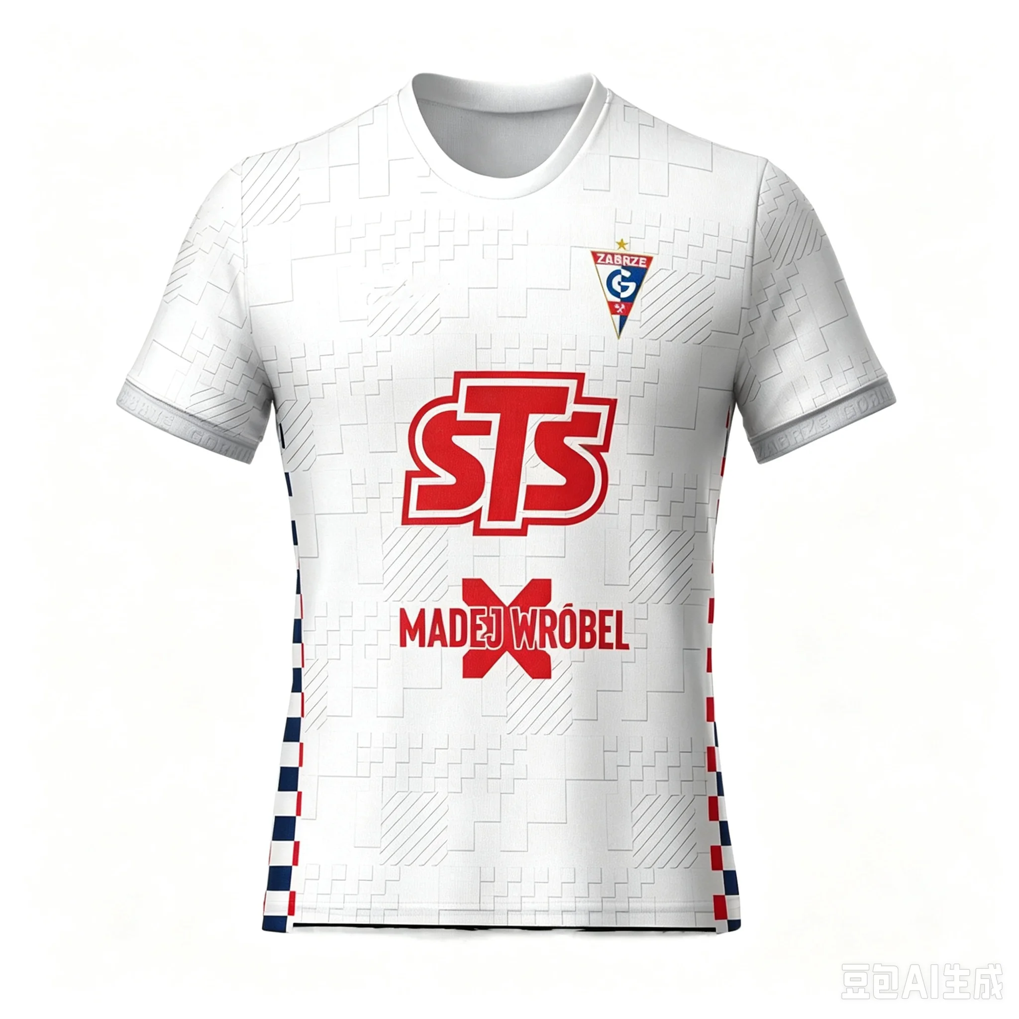 27_26 Neuheiten Górnik Zabrze Polen Trikot Schnelltrocknendes Fußball-T-Shirt 3D-Druck Sport-Fan-Trikot Familien-Set – Detail 4