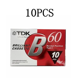 10pcs Standard Cassette Blank Tape Player Empty 60 Minutes Magnetic Audio Tape Recording For Speech Music