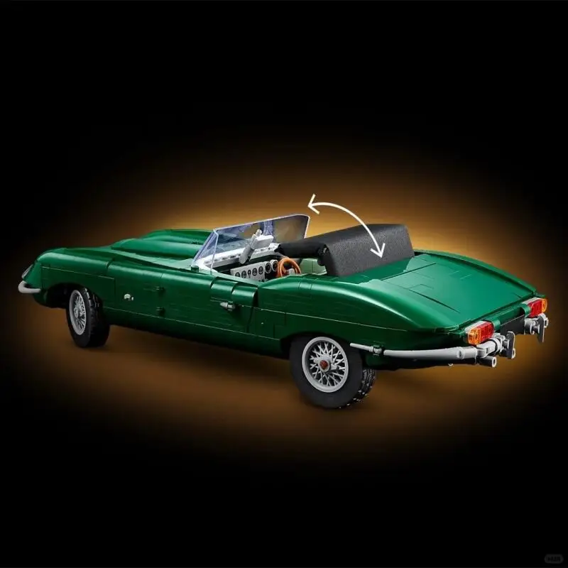 1673PCS Assemble Model Convertible Sports Car Realistic Car Sets Designed Jaguar for Adults Collectors Birthday Surprise Gifts