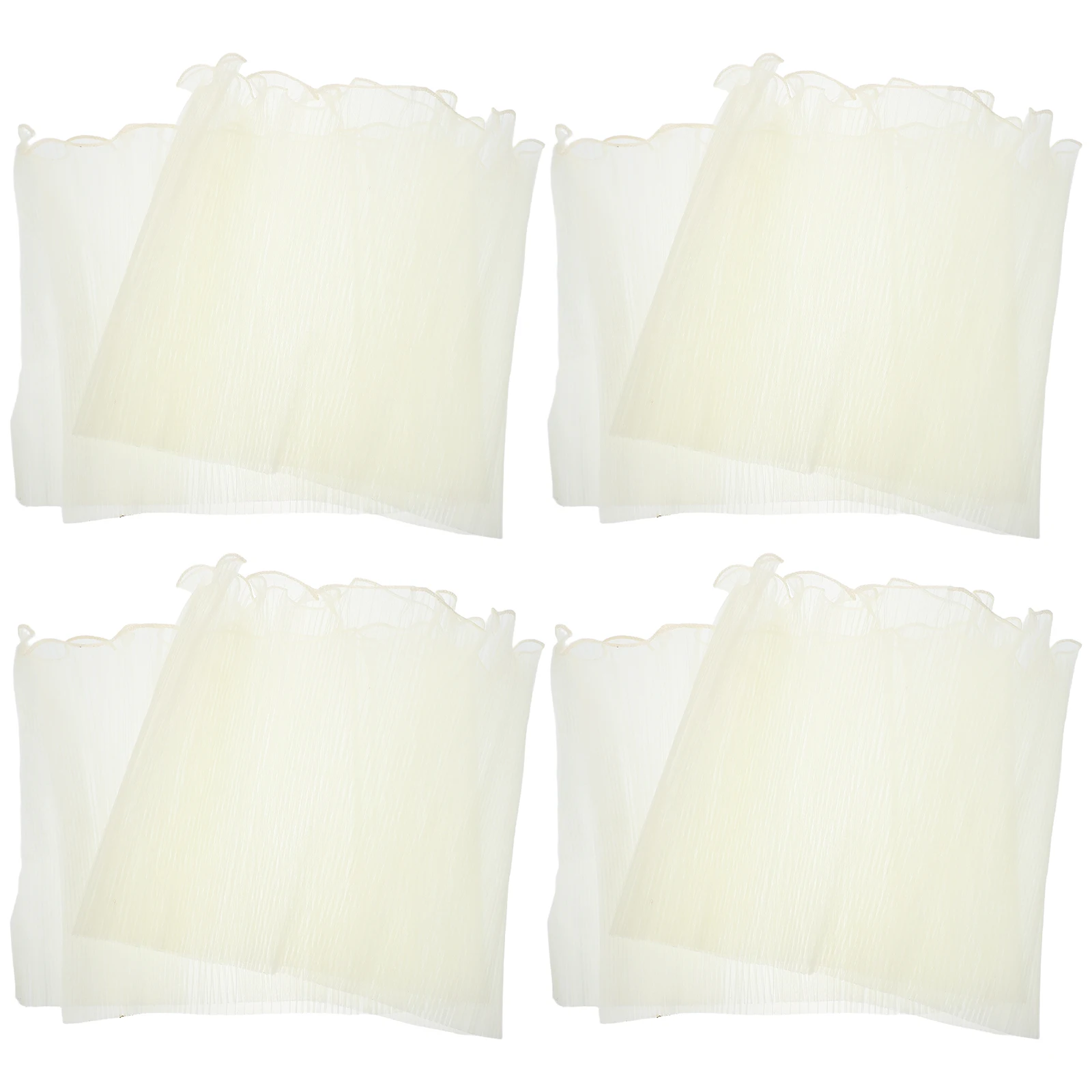 

4pcs Floral Wrapping Paper Mesh Bouquet Packaging Wedding Halloween Diy Flower Craft Supplies Semitransparent Crinkle Paper For