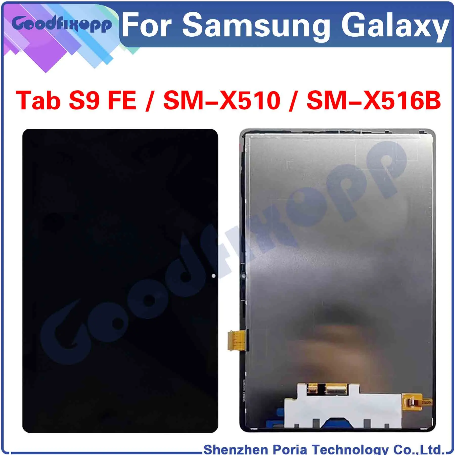 

For Samsung Galaxy Tab S9 FE SM-X510 SM-X516B SM-X516 X510 X516B X516 S9FE LCD Display Touch Screen Digitizer Assembly