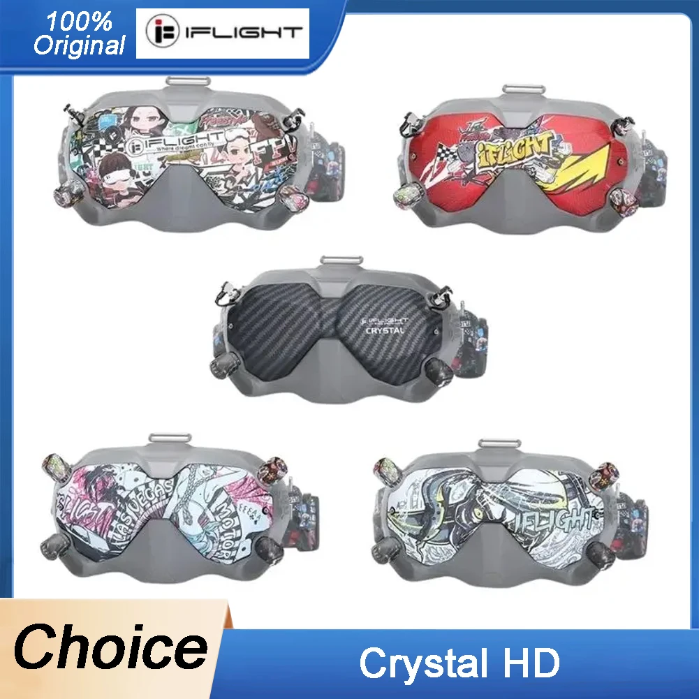 

iFlight Crystal HD Patch 5.8GHz Directional Antenna Protective Shell with Crystal LHCP Short Omni Antenna for DJI FPV Goggles