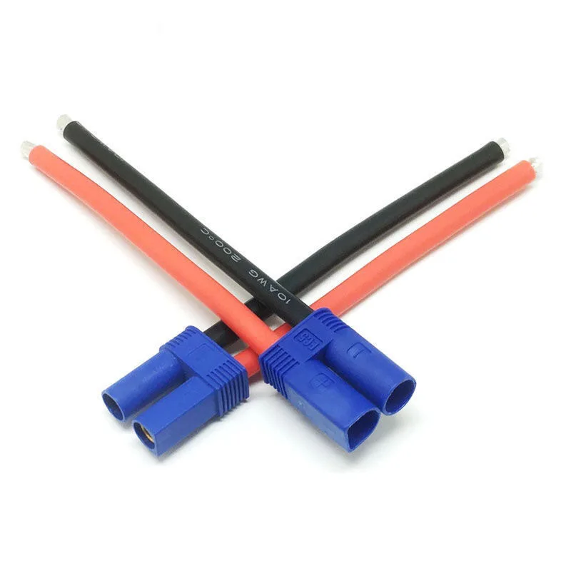 EC5 Male Female Bullet Connector Pigtail Cable 10AWG Silicone Wire 10CM Power Extension Plug for RC Lipo Battery FPV Drone Model