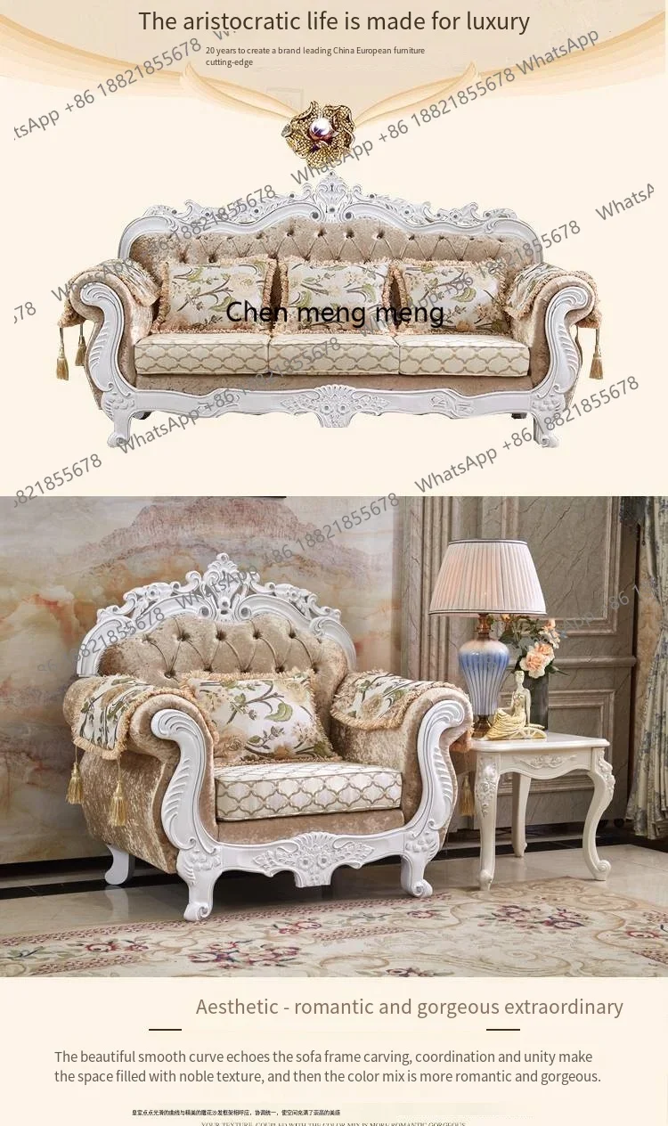 

Light Luxury Fabric Sofa 1+2+3 Seaters o1038 E136