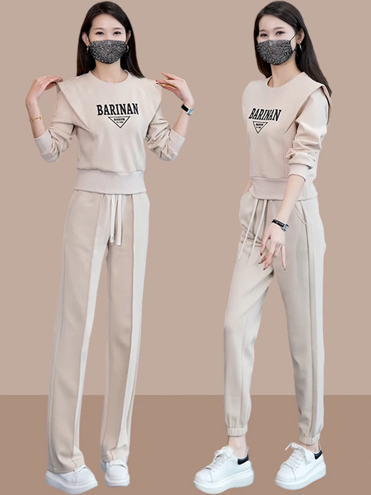 

Fashionable Sportswear Set for Women Casual Stylish Two-Piece Suit Spring Autumn New Arrival Long Sleeve Hoodie And Pants