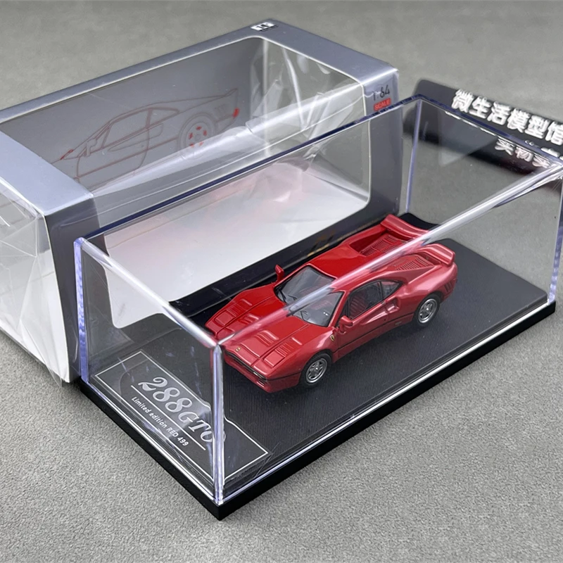 

Diecast Original 1:64 Scale 288 GTO Simulation Alloy Car Model Static Display Collectible Toy Gift Decoration Souvenir