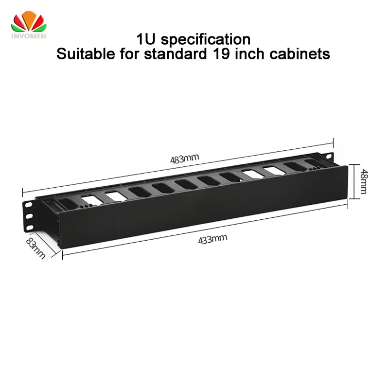 HQ 19” Cabinet 1U Network Rack Cable Management 12 Ports Thickened Plastic Distribution frame Organizers Panduit AMP Patch Panel