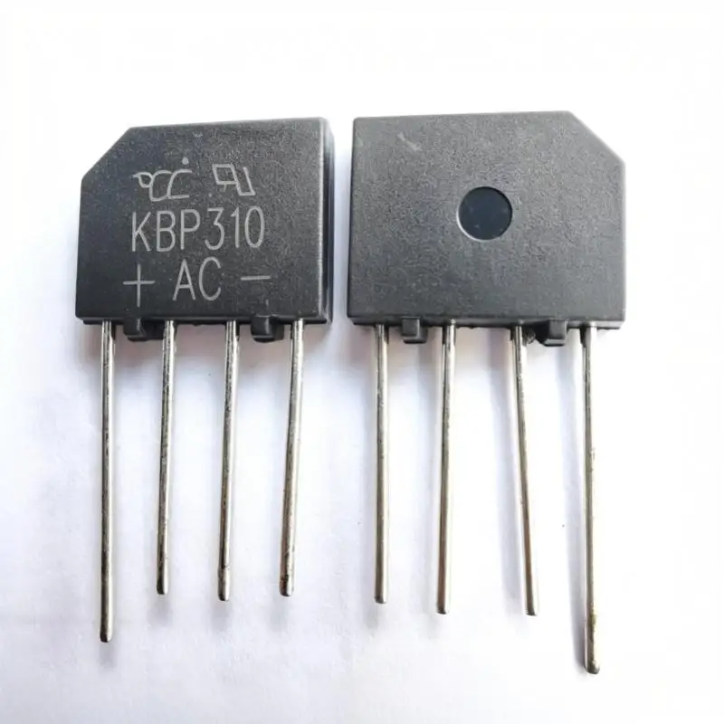 10PCS KBP310 Flat Bridge 1000V3A New Original Bridge Stack Rectifier Stack Silicon Stack Full Bridge Direct