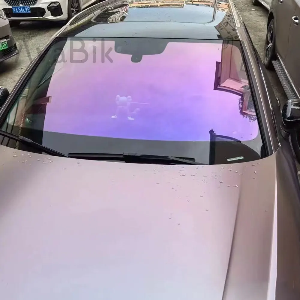 1X5M Emperor purple light Ghost Chameleon automobile front windshield Tint  Vinyl Film 71%VLT  UV Proof Solar Rejectio UV Proof