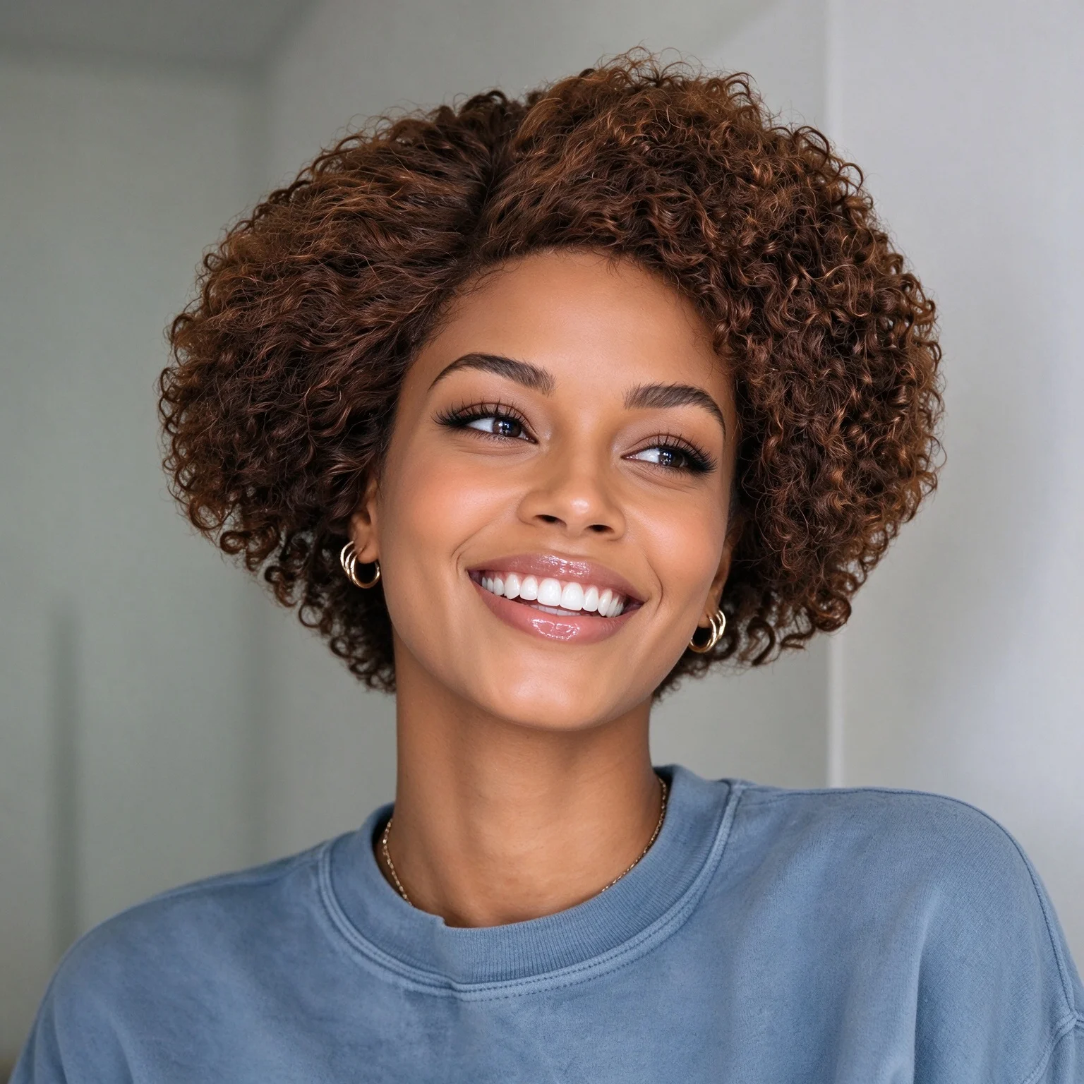 Liarce Afro Kinky Curly BOB Wig Natural Color Wig 13x4x1Transparent Lace Human Hair Ready to Wear 250% Density Affordable Remy Fluffy Human Hair Wig For Women