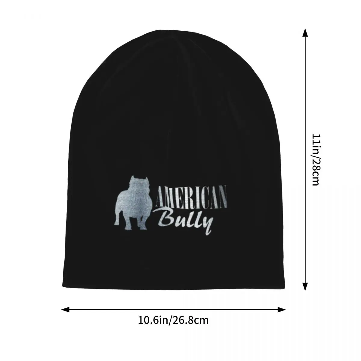 American Bully Bonnet Hats American Bully Knitting Hat Men Women Cute Head Wrap Beanie Hats Winter Outdoor Sport Printed Caps