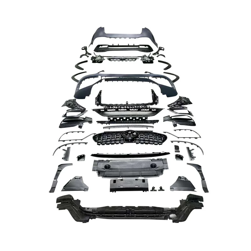 PP Plastic for Gle 450 Front Rear Bumper Body Kit GLE63 Style for W167 Gle 350 4matic Parts
