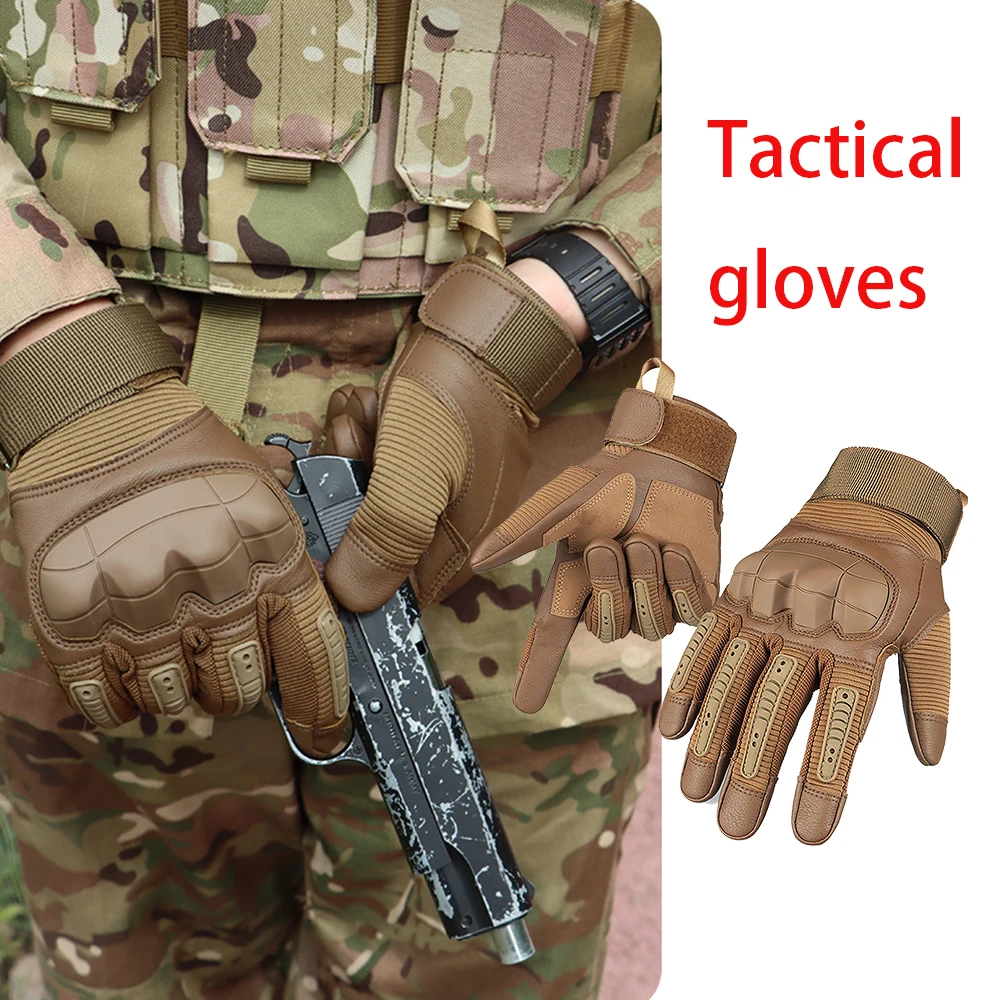 

Outdoor Tactical Gloves with Full Fingers Hunting Motorcycle Cycling Hiking Climbing Outdoor Camping Training Fitness Gloves