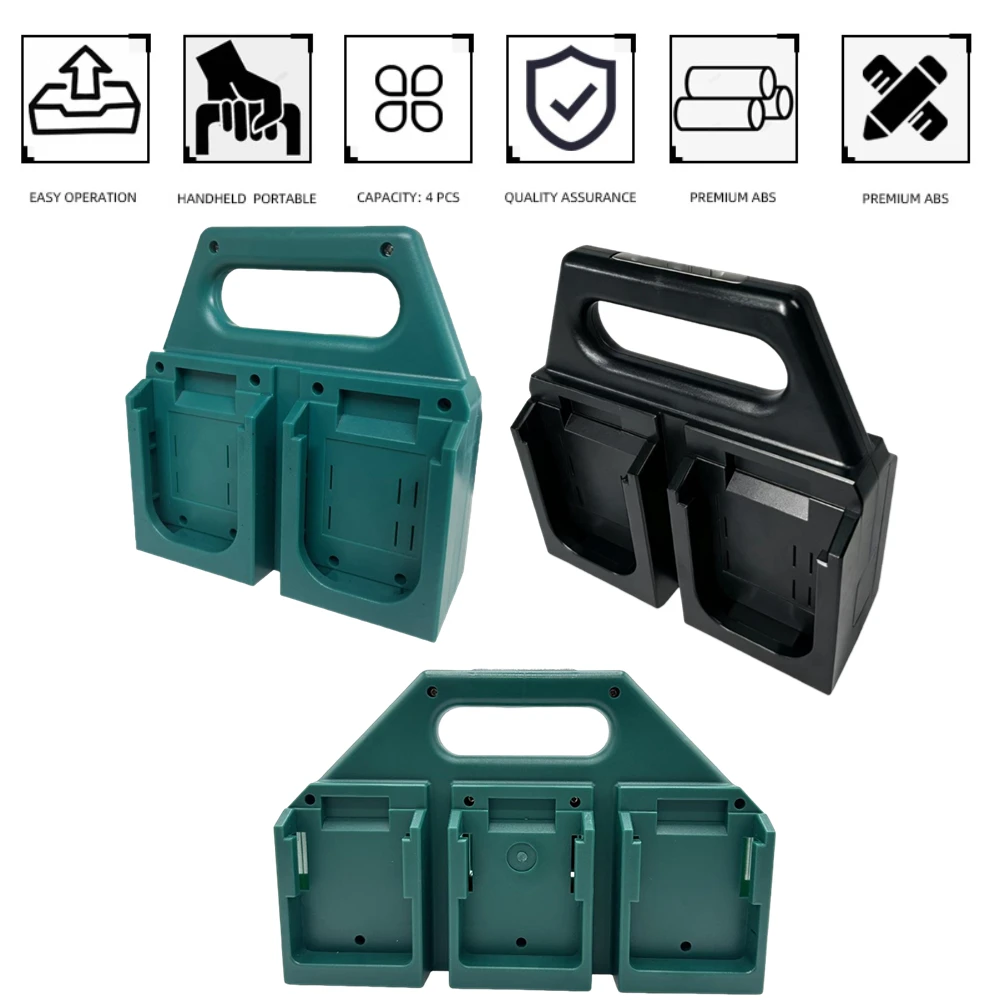 

4/6 x держатель для батареи, портативная стойка для хранения, корзина, кронштейн, держатель для батареи Makita 18 В (БЕЗ батарей)