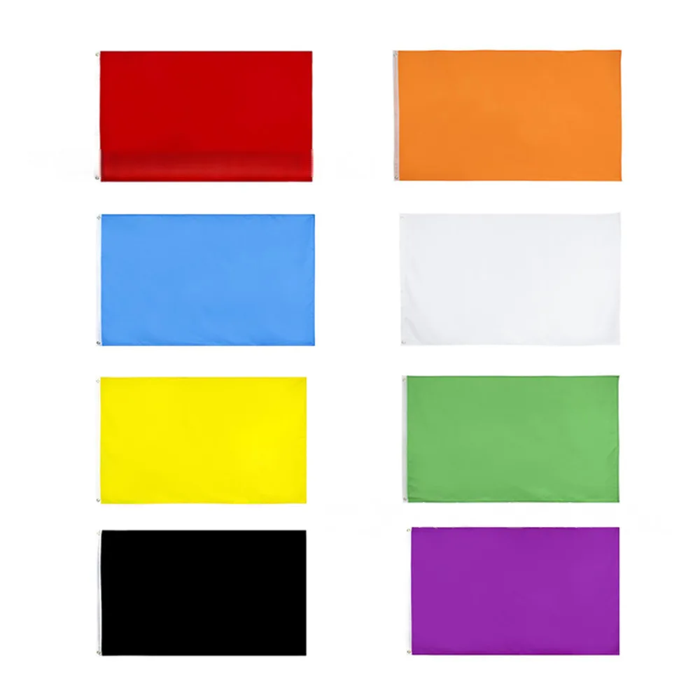 EOODLOVE Solid Color Flag 90×150cm Large Solid Color Colorful Festival Event Decoration Flag Polyester Lightweight Flag