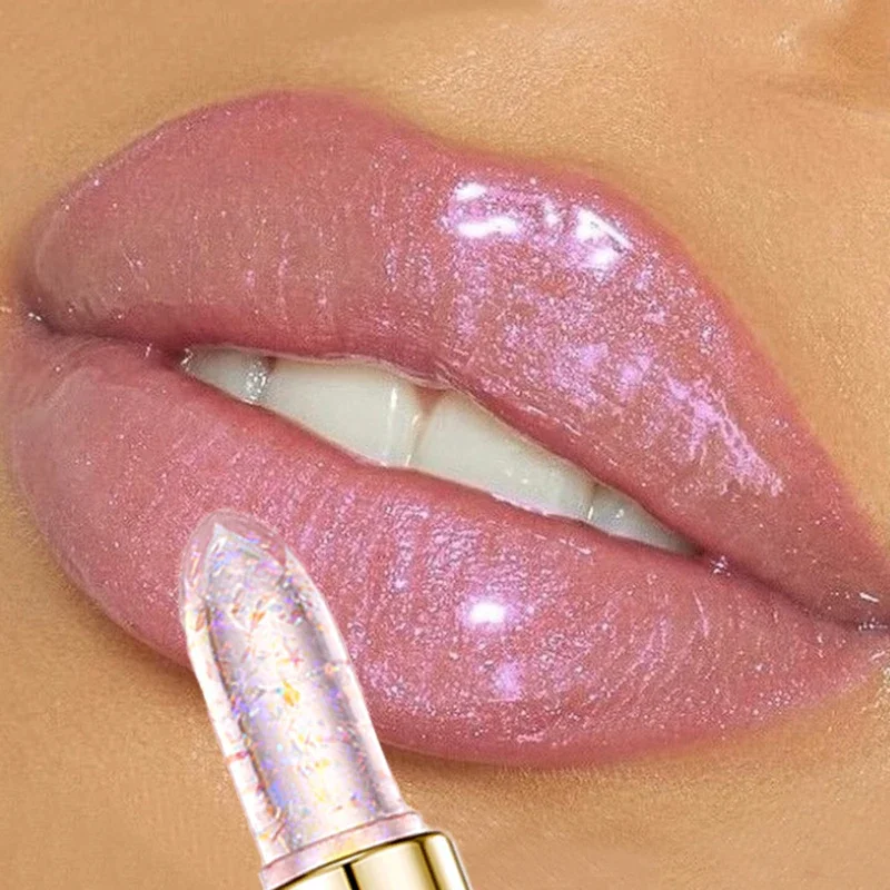 Glitter Jelly Lipstick Temperature Colors Changing Lipsticks Moisturizing Reducing Lip Lines Lip Balm Sexy Lips Makeup Cosmetics