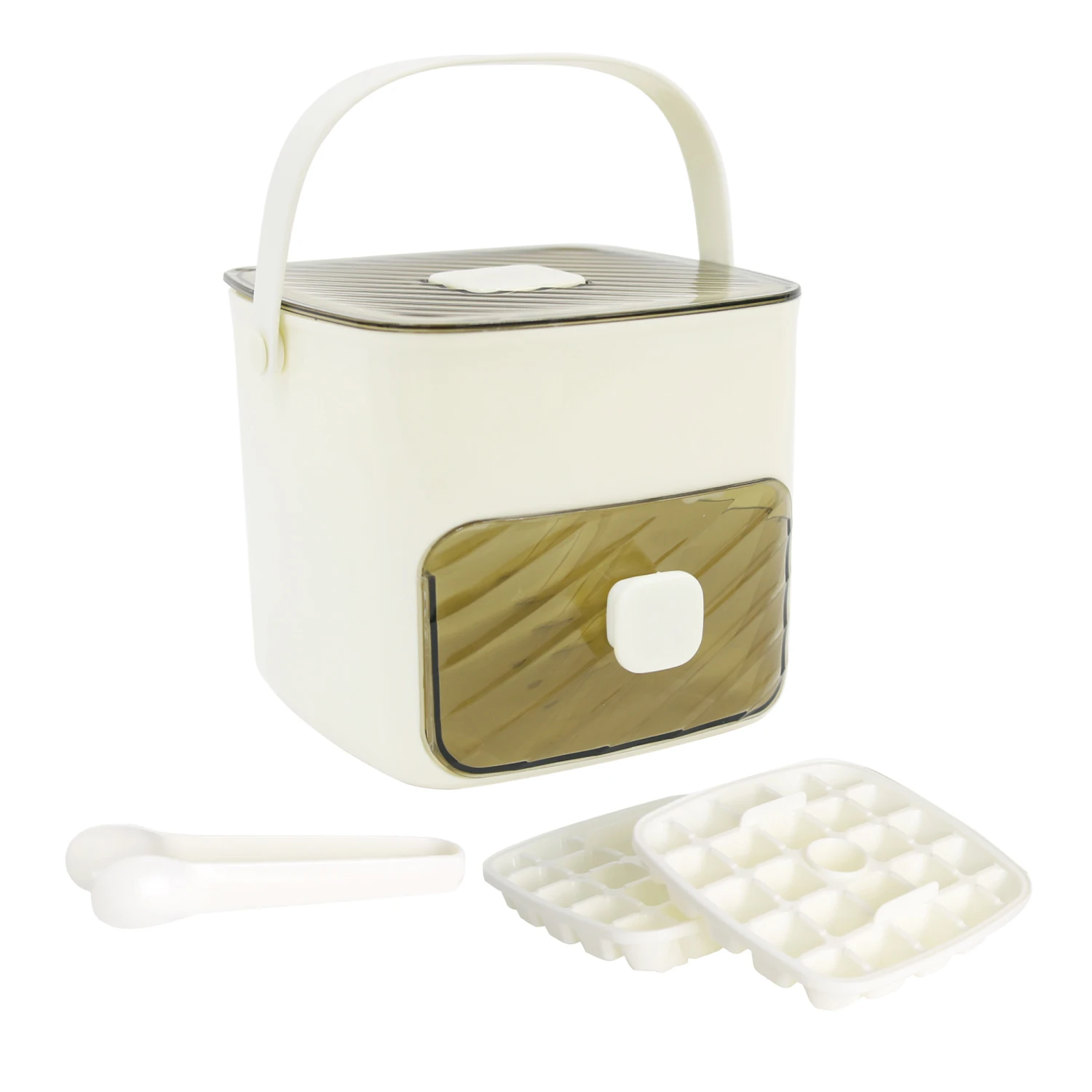 

48-Ice Cube Maker, Large Capacity, Double Layer, Food-Grade Plastic, Freezer Tray, Whiskey, Cocktails