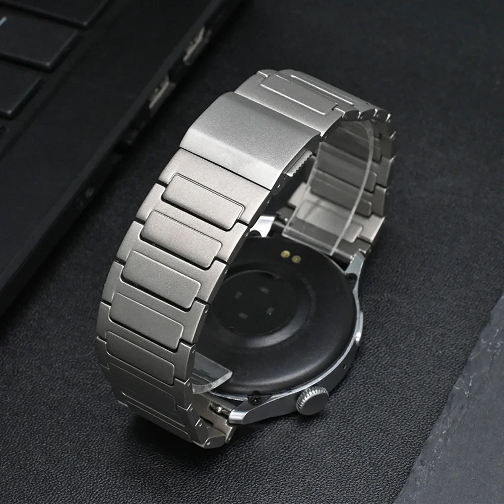 22mm Titanium Magnetic Band for Huawei GT5/4 5Pro 46mm Watch 4/4Pro Smart Watch Men Strap for Amazfit T-REX 3 Luxury Band Correa