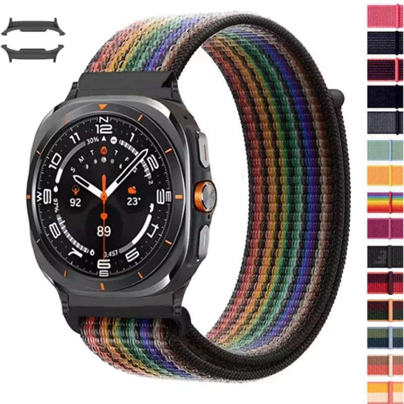 Ремешок нейлоновый для Samsung Galaxy Watch Ultra 47 мм, удобный спортивный браслет для наручных часов Galaxy Watch 7, аксессуары для часов