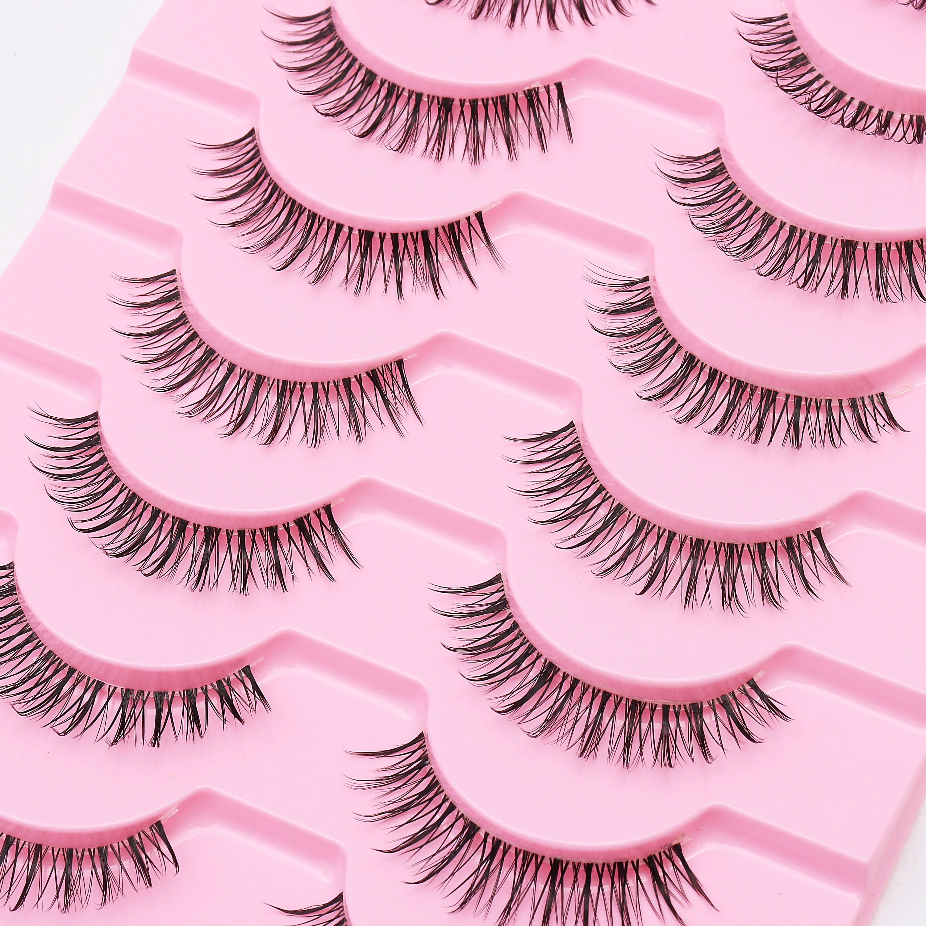 DINGSEN 10 Paar Transparente Anime-Naturwimpern Manga-Wimpern Koreanische Make-up-Wimpern Großhandel Künstliche Wimpern – Detail 21