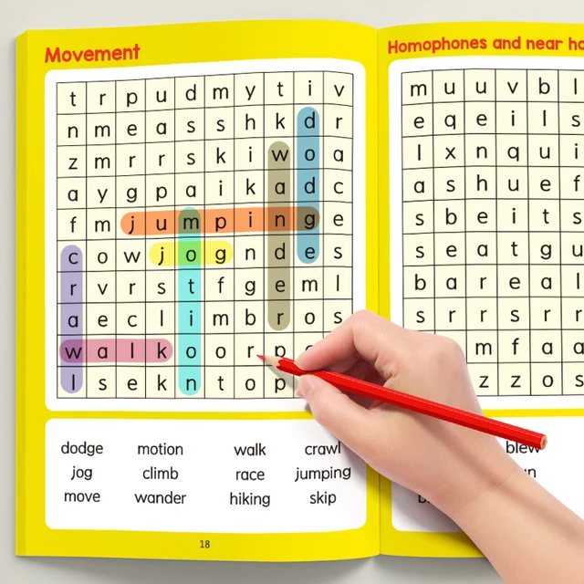 Big Word Search Spelling Activity Book for Elementary Students, Various Hidden New Word Puzzle Pages, Fun Classroom Learning  ﻿ 4