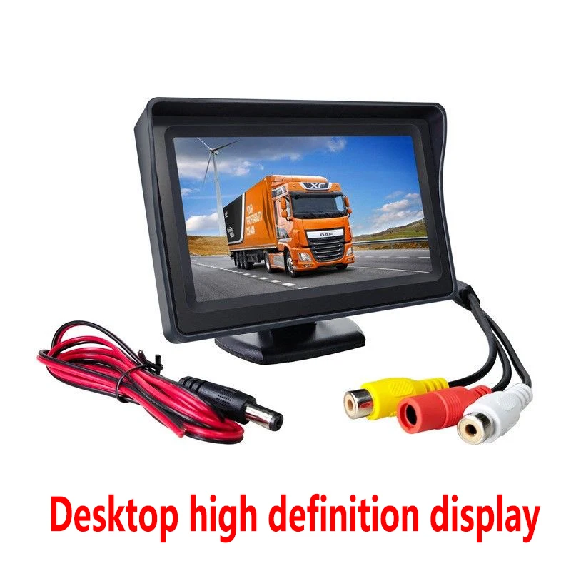 9V-36V 4.3-inch TFT LCD Rear View Display Car Rear View Camera Parking System Kit Desktop Display