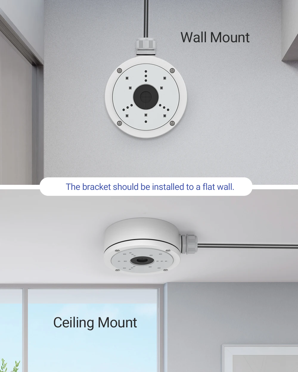 Annke-Junction Box para câmera CCTV, suporte de liga de alumínio, suporte para vigilância, acessórios para câmera