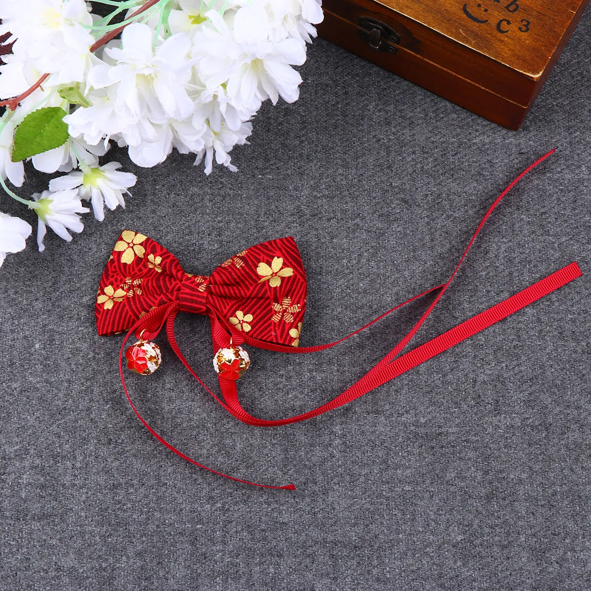 

1Pcs Chinese Style Hair Clip Bowknot Shape Premium Cloth Material Perfect for New Year Festival Girls Hairpin Headdress