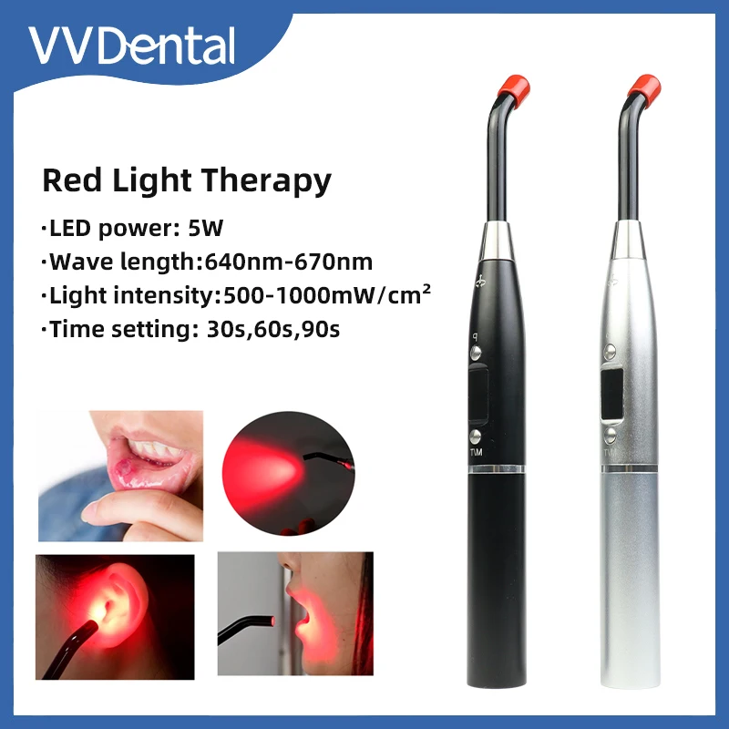 

Dental Red Light Therapy Device for Cold Sore Canker Sore Mouth Nose Ear Knee Feet Hand Treatment Infrared Light Therapy Machine