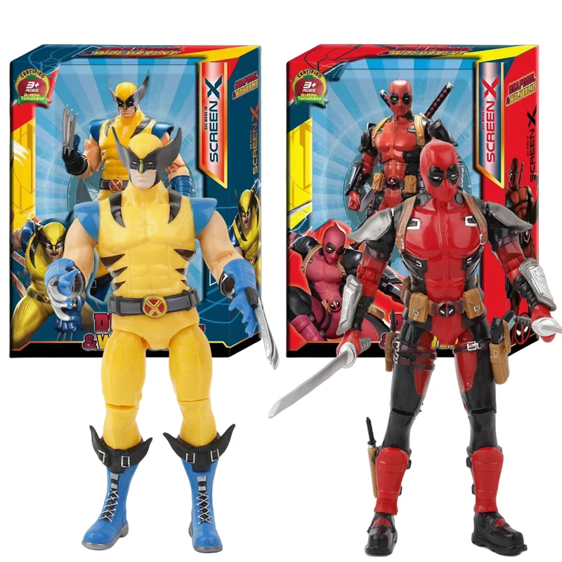 Super War Deadpool & Wolverine Action figures Deadpool Boxed Wolverine Collection Adult Action Figures Kids Toy