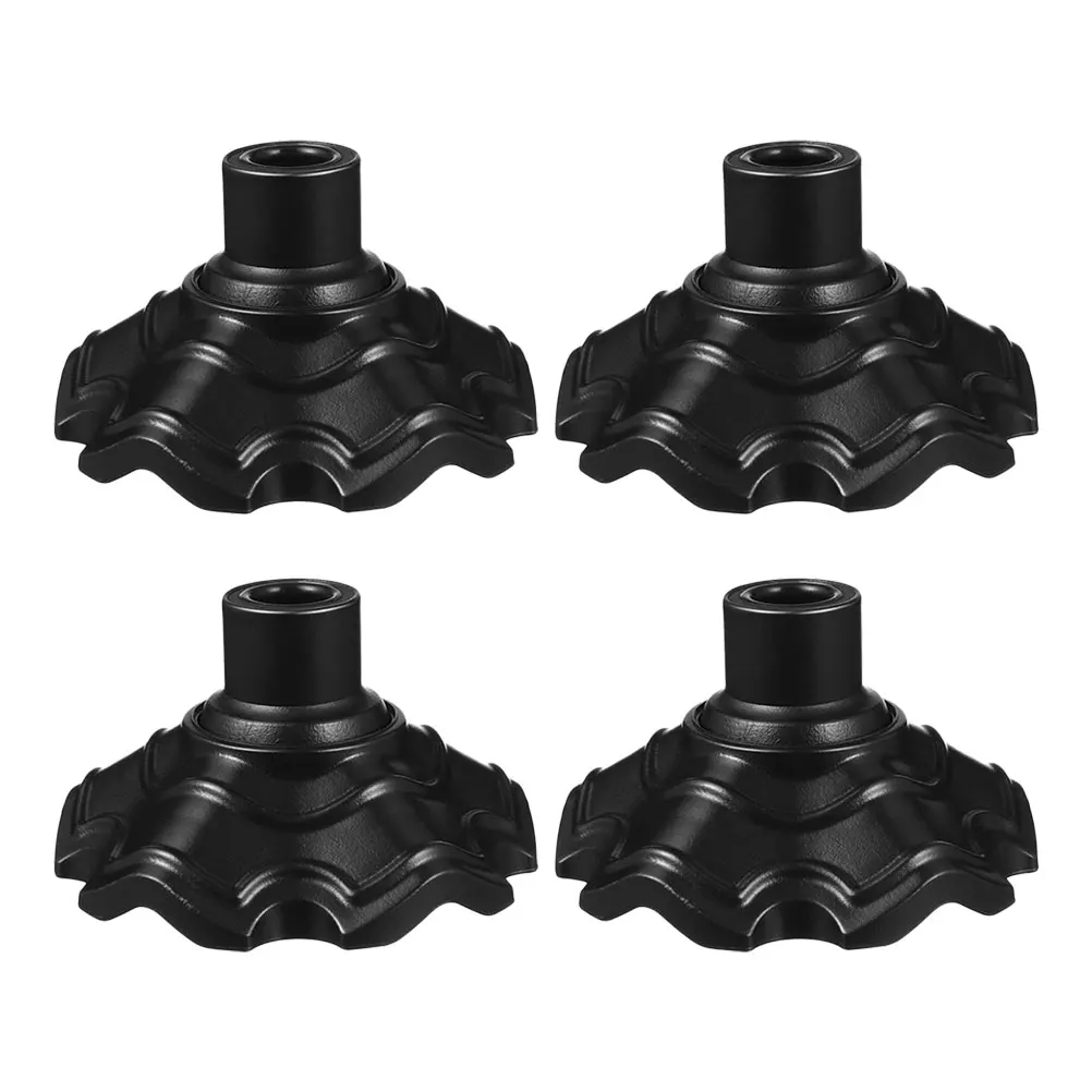 

4pcs Camping Leg Protectors Outdoor Moon Chair Foot Covers Plastic Chair Feet Protectors Fold Floor Sliders For Patio Beach Wood