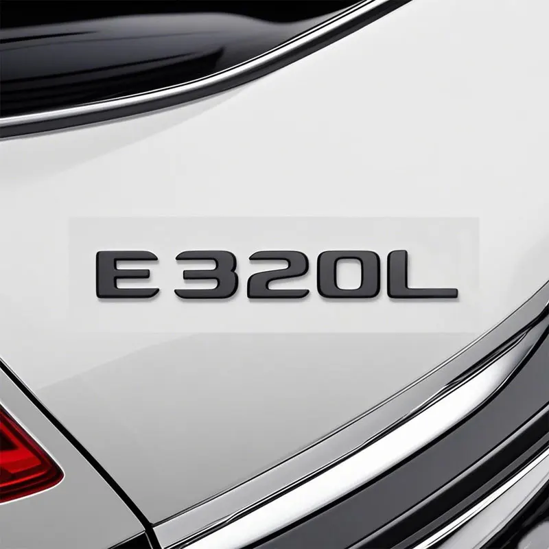 

E43 E55 E63 E180 E200L E220 E250 E260 E280 E300L E350 E400L E500 E550 car stickers for mercedes benz E class rear trunk label