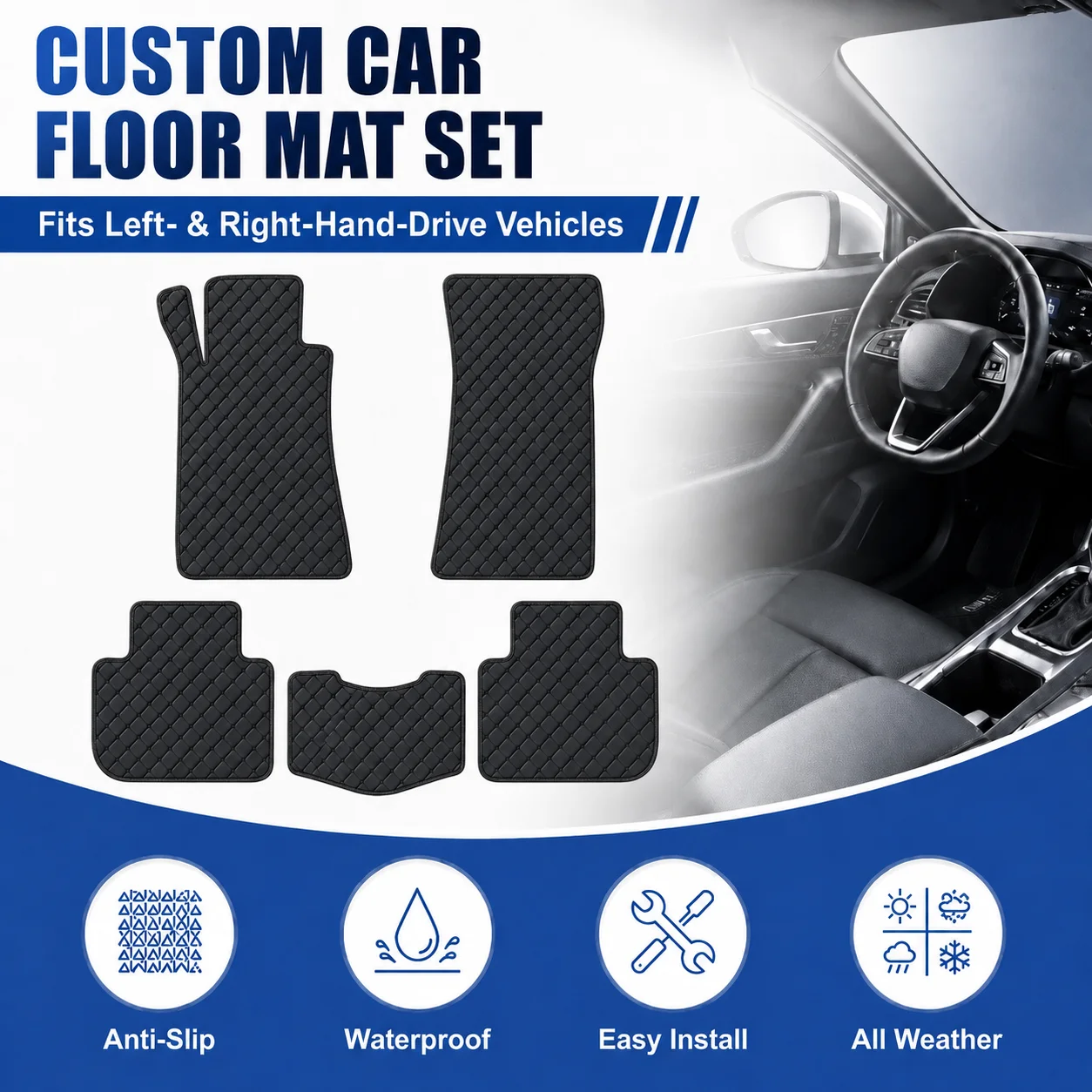 Car Accessories Mercedes - Customized Car Floor Mats for Mercedes-Benz