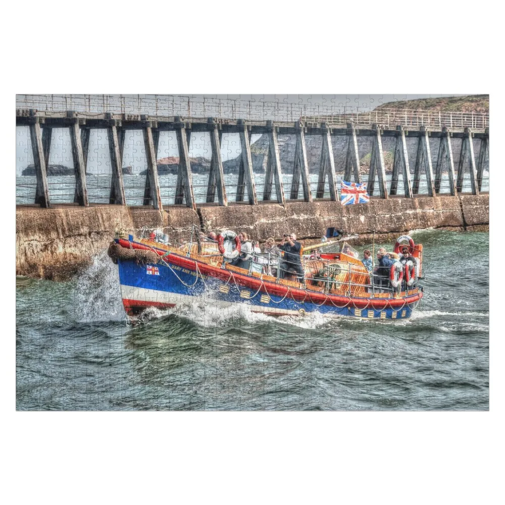 Whitby's Old Lifeboat, RNLI Mary Ann Hepworth Jigsaw Puzzle Wood Adults Game Children Custom Jigsaw Puzzle