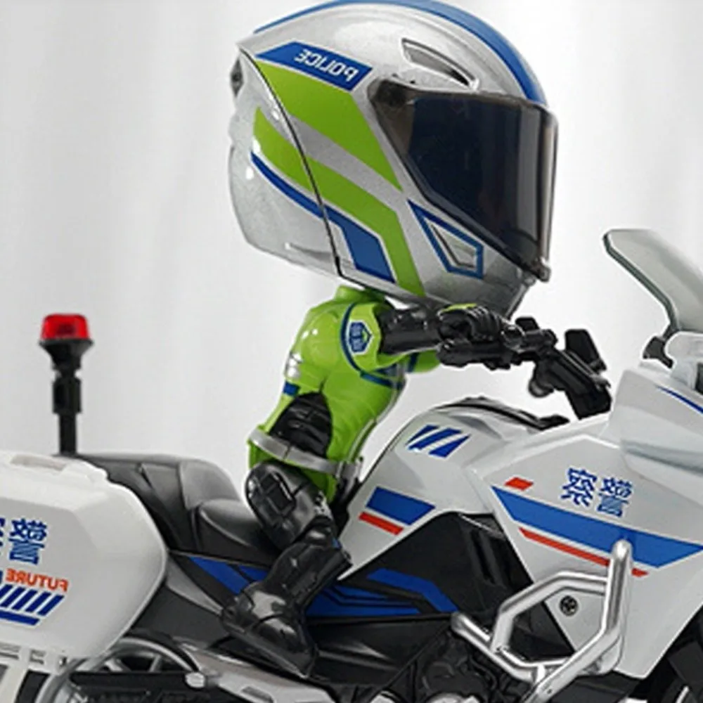 Transformando capacete simulado motocicleta piloto boneca figura de ação membros móveis liga capacete da motocicleta brinquedo liga conjunta mobilidade