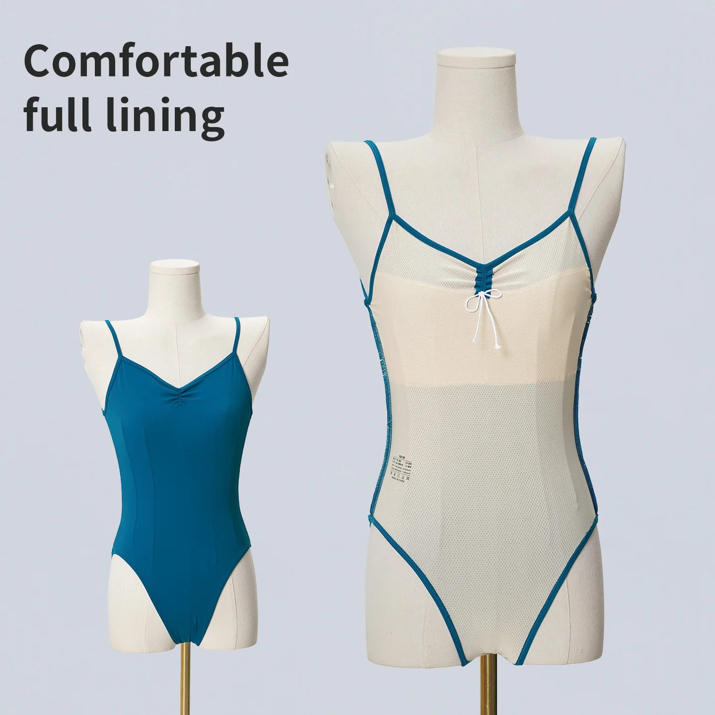 في سن المراهقة الفتيات امتحان المهنية النايلون الرقص ارتداءها أكمام الخامس الظهر كامل بطانة رداء رقص الباليه الجمباز التدريب بروتيل