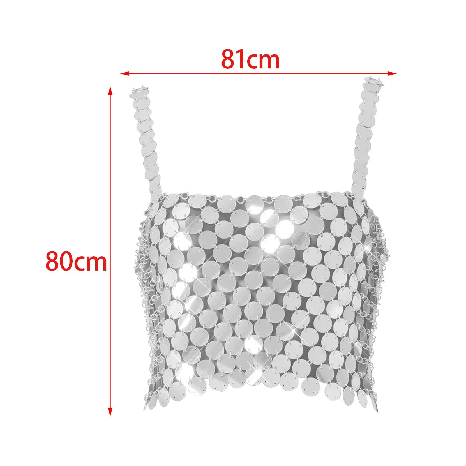 เสื้อครอปท็อปประดับเลื่อมวิบวับ สไตล์แฟชั่น บราเล็ตต์ โกธิค พร้อมสายโซ่คล้องตัว สำหรับผู้หญิง เหมาะสำหรับงานเทศกาล การเต้น และการแสดง