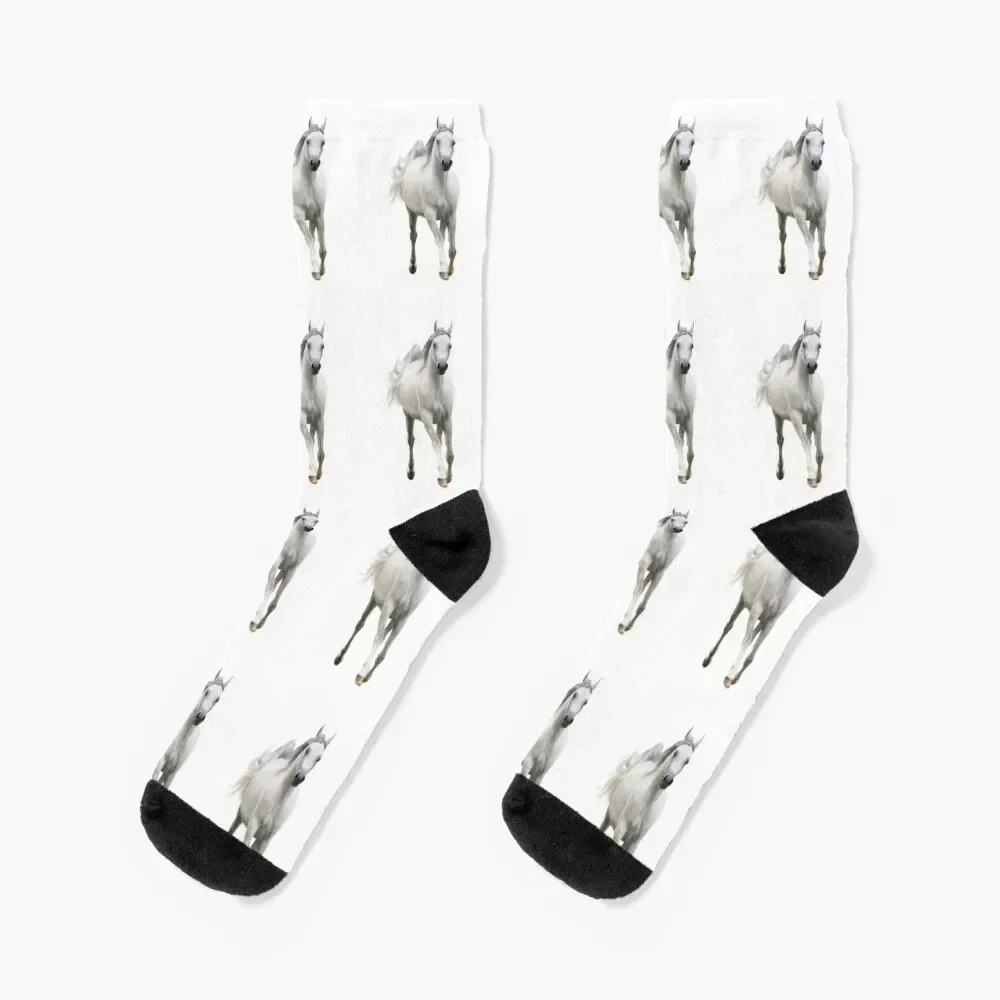 

Beautiful arabian horse Socks custom sheer Antiskid soccer Socks For Men Women's