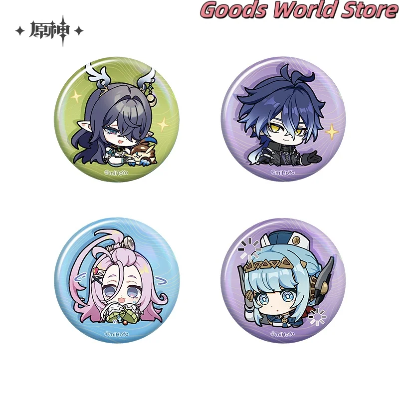 الأصلي Ineffa Flins Lauma Aino شارة Nod-Krai Genshin تأثير تأثيري حلي أنيمي لعبة الكرتون لطيف هدية الهالوين