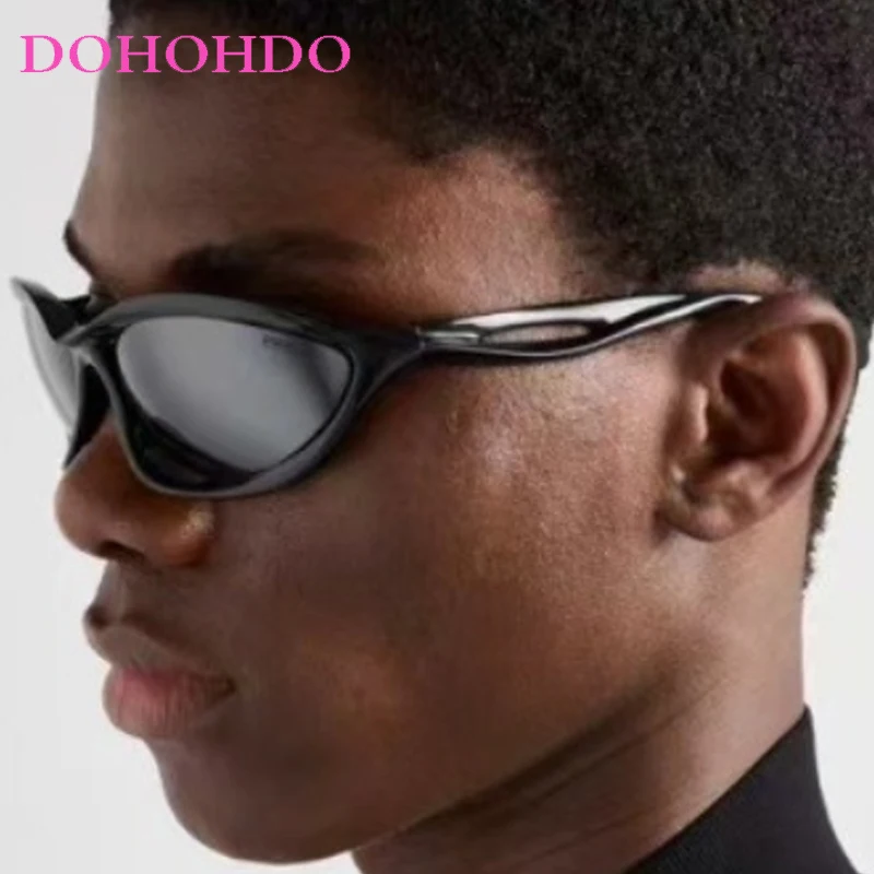 

Fashion Punk Small Frame Sunglasses For Women Men Future Technology Brand Design Eyewear Outdoor Sports Windproof Goggles UV400
