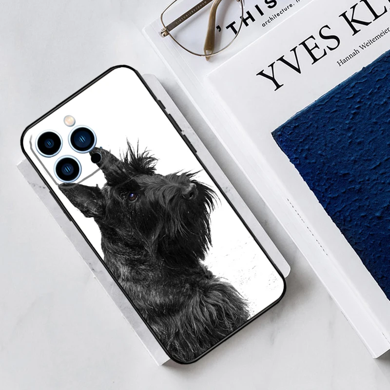 Cute Scottish Terrier Dog Case For iPhone 15 16 Pro Max 14 12 11 13 Pro Max Plus XR X XS Max 12 13 Mini Cover