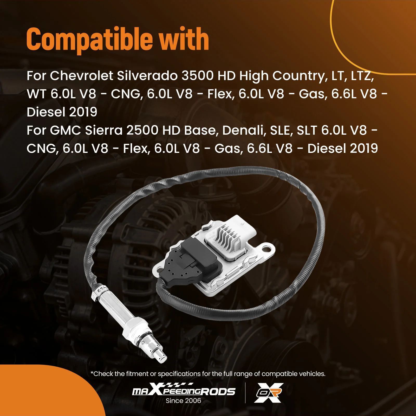 

Датчик NOx для Chevrolet Silverado 2500 3500HD 2019 года, для Chevrolet Silverado 3500