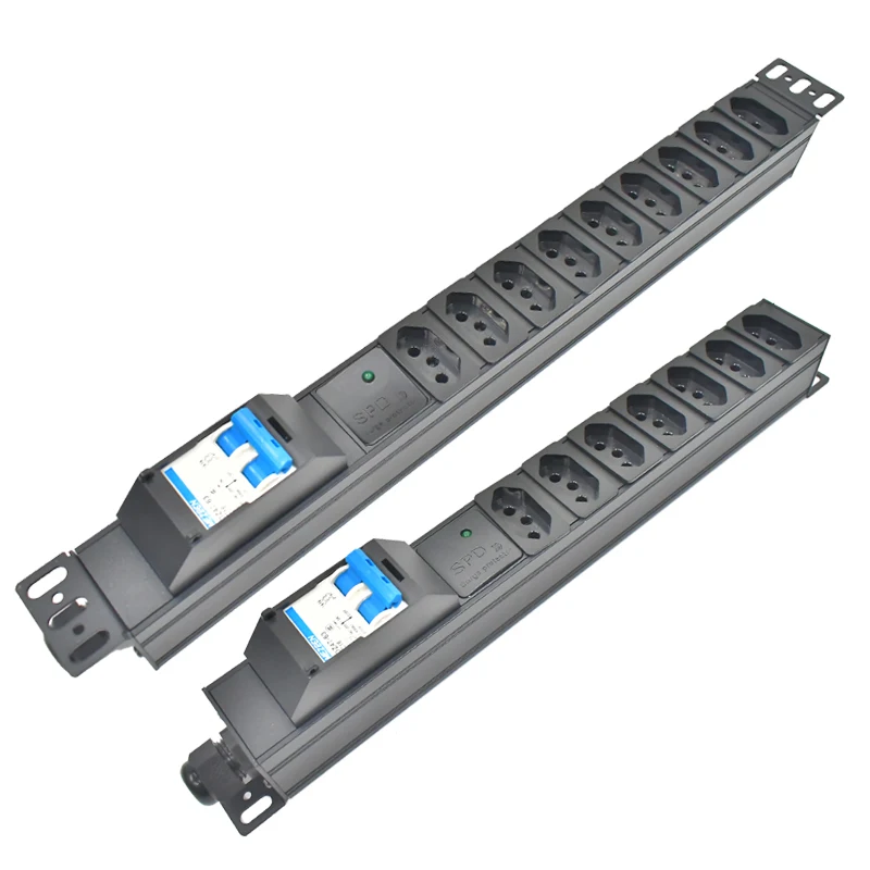 

Network Cabinet Rack PDU Power Strip 16/32A 4000/8000W air switch with Surge protection Brazil output socket